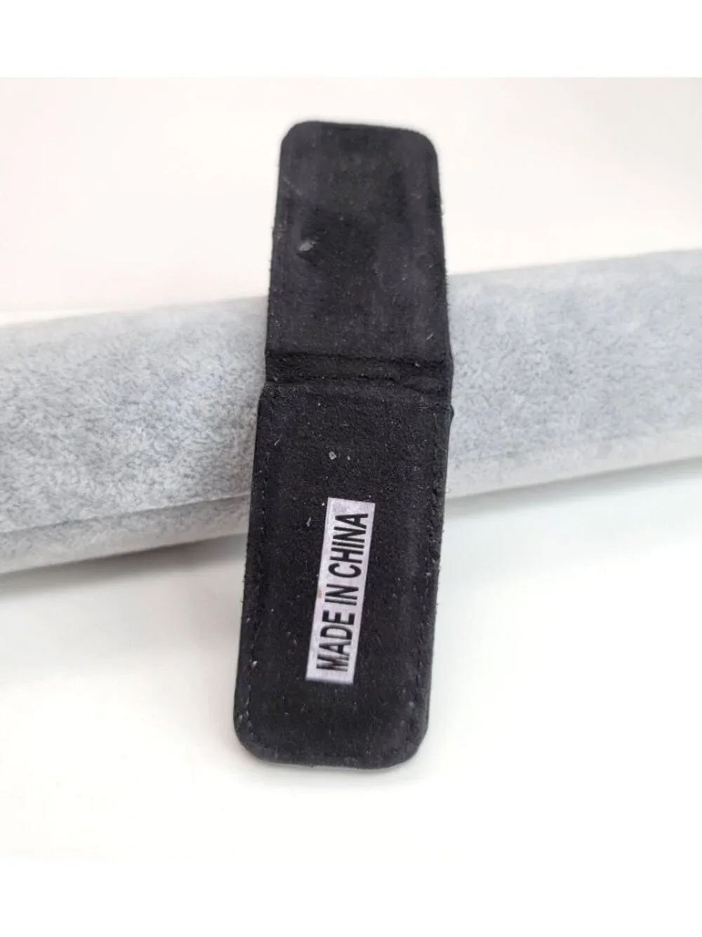 Magnetic Money Clip Black Leather 3x1.5
